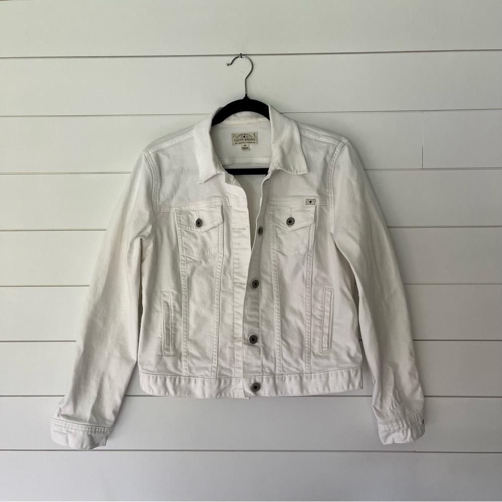 Lucky Brand White Denim Jacket